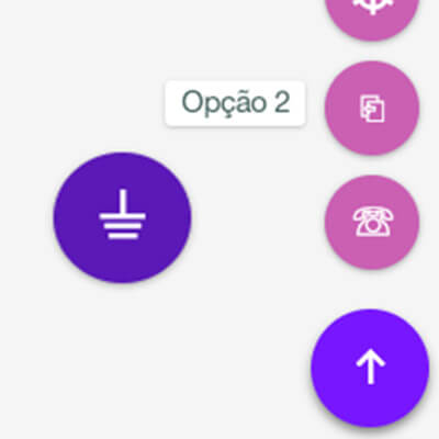 FAB (Botão Flutuante) com CSS3 e HTML (sem Javascript)