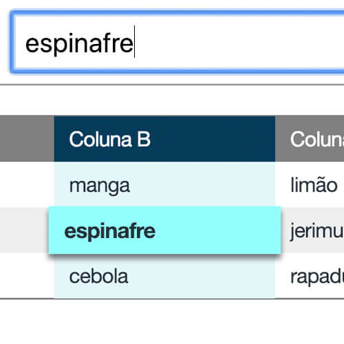 Como destacar (hightlight) uma célula de uma Tabela HTML após uma busca